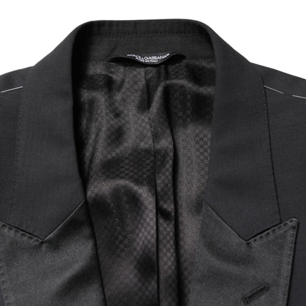 Dolce & Gabbana Black MARTINI Single Breasted Jacket Blazer