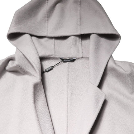 Dolce & Gabbana Off White Belted Long Trench Coat Men Jacket