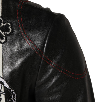 Dolce & Gabbana Multicolor Guns n' Roses Full Zip Men Biker Jacket