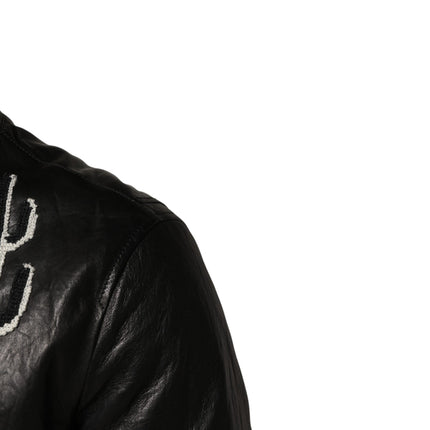 Dolce & Gabbana Black Guns n' Roses FullZip Men Biker Jacket
