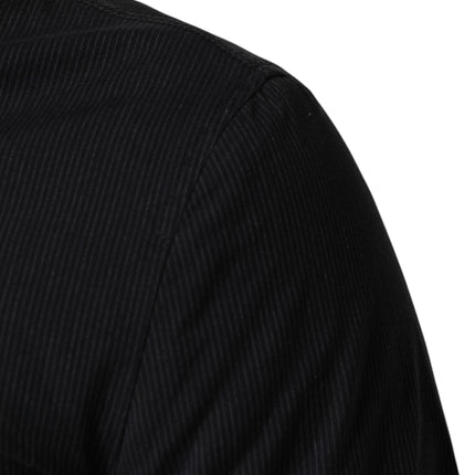 Dolce & Gabbana Dark Blue Cotton Full Zip Bomber Men Jacket