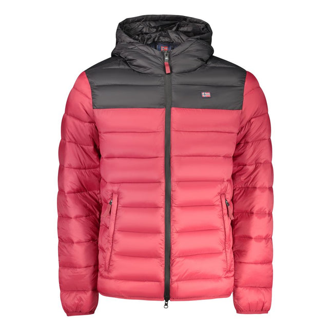 Norway 1963 Red Polyamide Mens Jacket