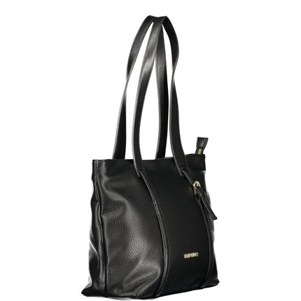 Mario Valentino Black Polyurethane Women's Bag for Sophisticated Accessorizing
