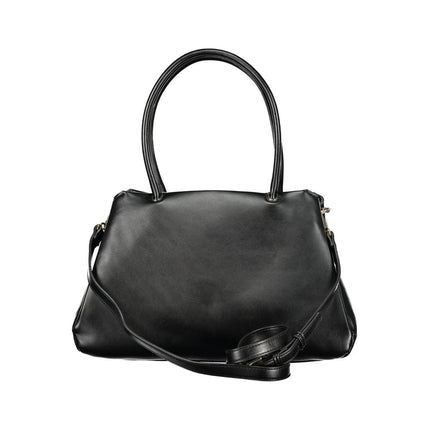 Mario Valentino Black Polyurethane Women's Bag