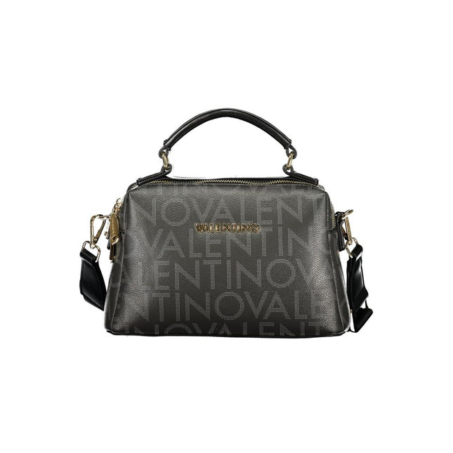 Mario Valentino Nero Poliuretano Donna Bag with Adjustable and Removable Strap