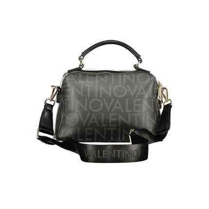 Mario Valentino Nero Poliuretano Donna Bag with Adjustable and Removable Strap
