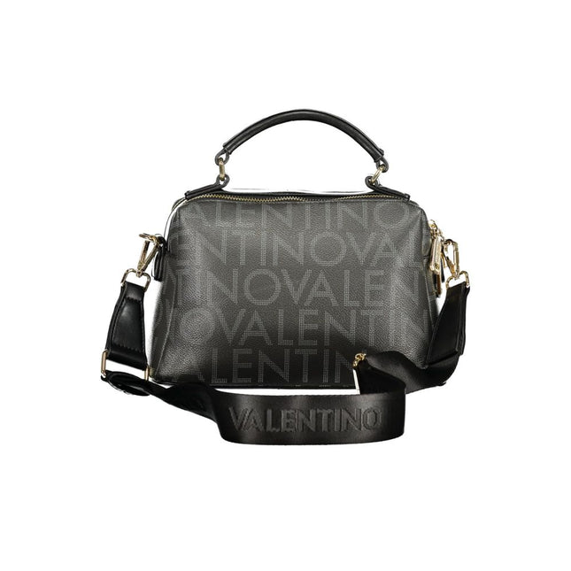 Mario Valentino Nero Poliuretano Donna Bag with Adjustable and Removable Strap