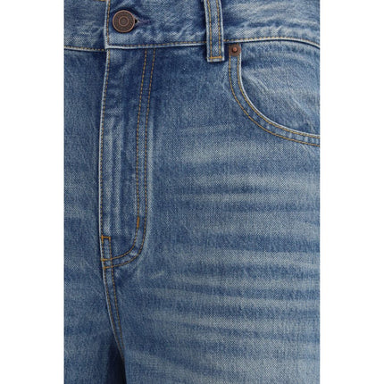 Chloé Blue Cotton Jeans Denim