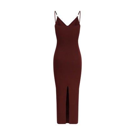 Versace Bordeaux Viscose Casual Dress