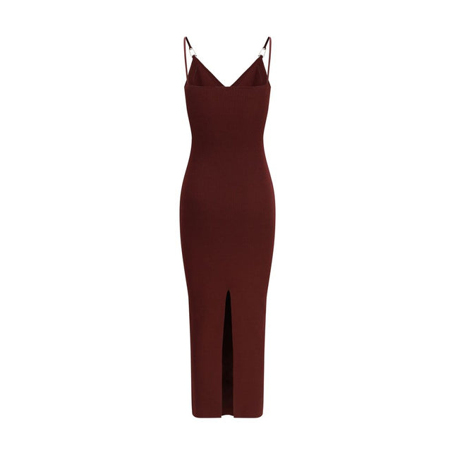 Versace Bordeaux Viscose Casual Dress