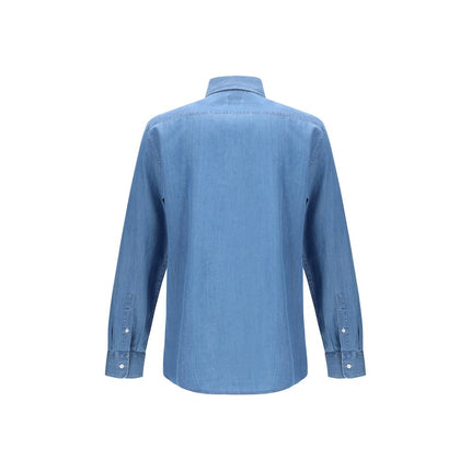 Brunello Cucinelli Blue Denim Shirt